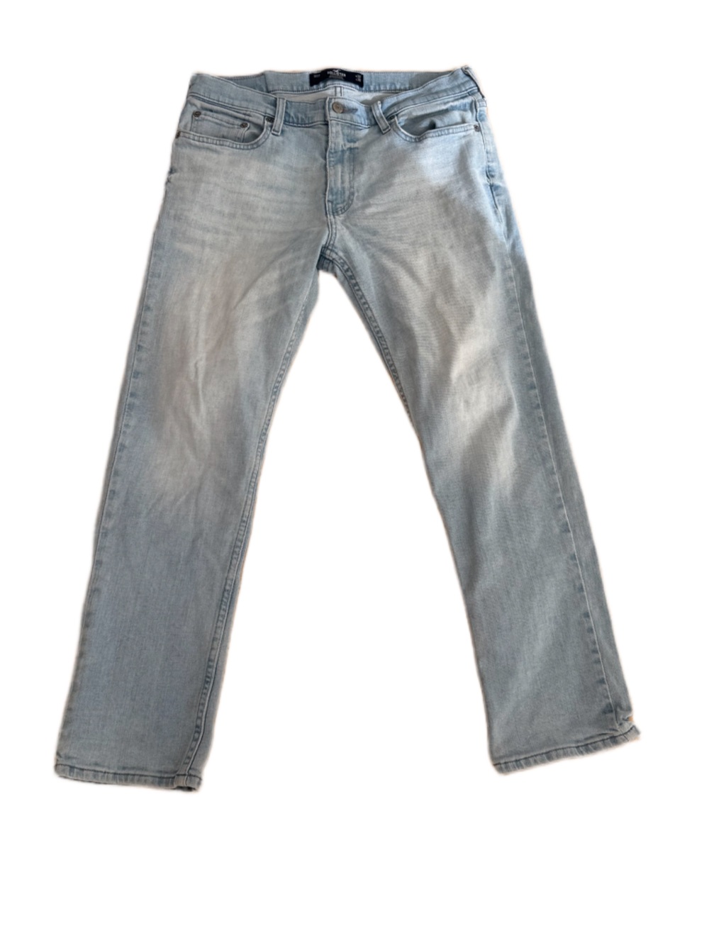 Hollister Men's Light Blue Slim Straight Jeans - 32x28
